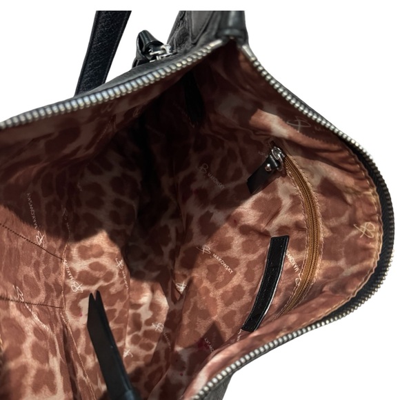 b. makowsky Sleek Black Leather Hobo - Picture 11 of 11